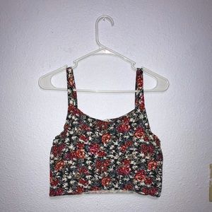 Flowered crop top